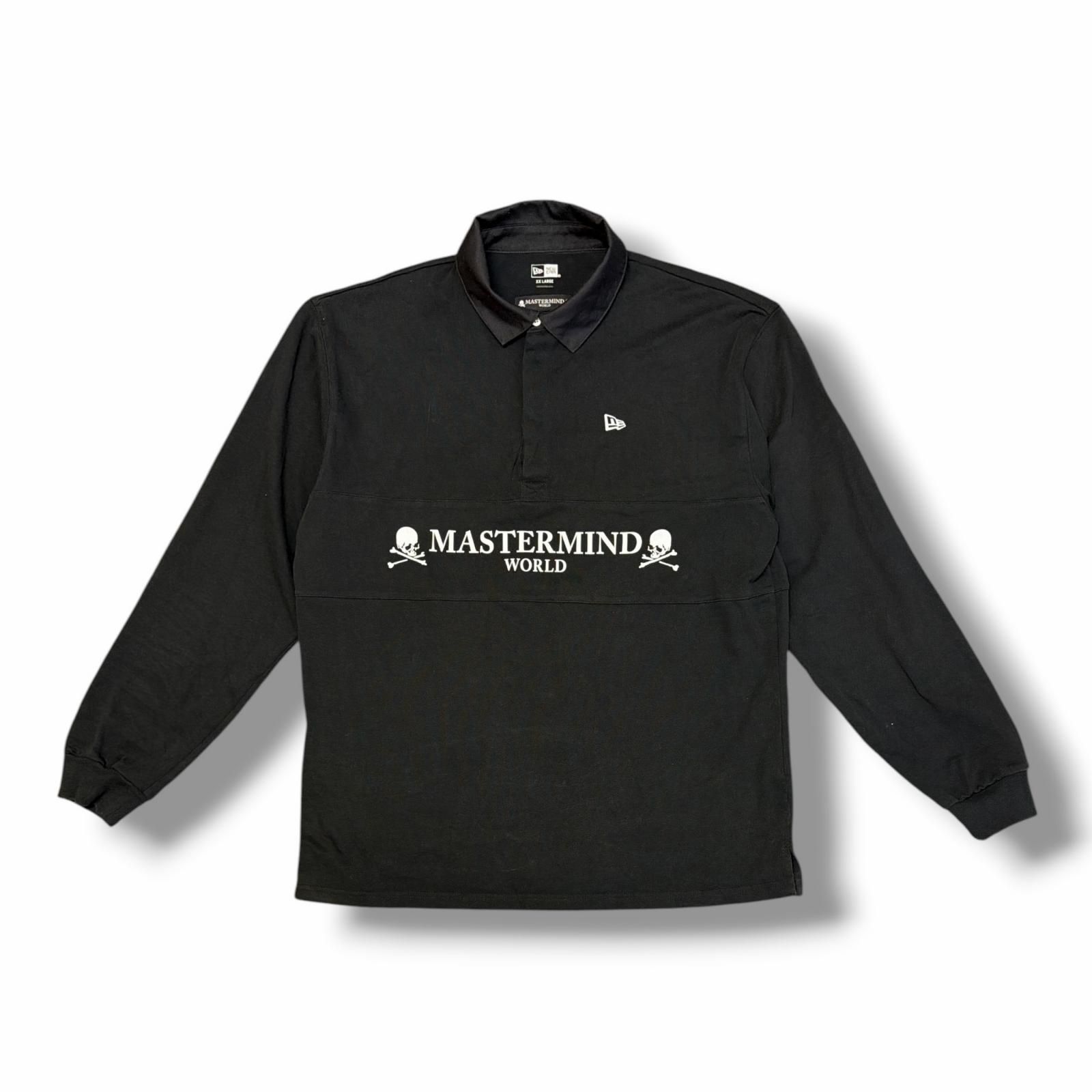 mastermind JAPAN × NEW ERA ラグビー長袖ポロシャツ 長袖 ポロシャツ