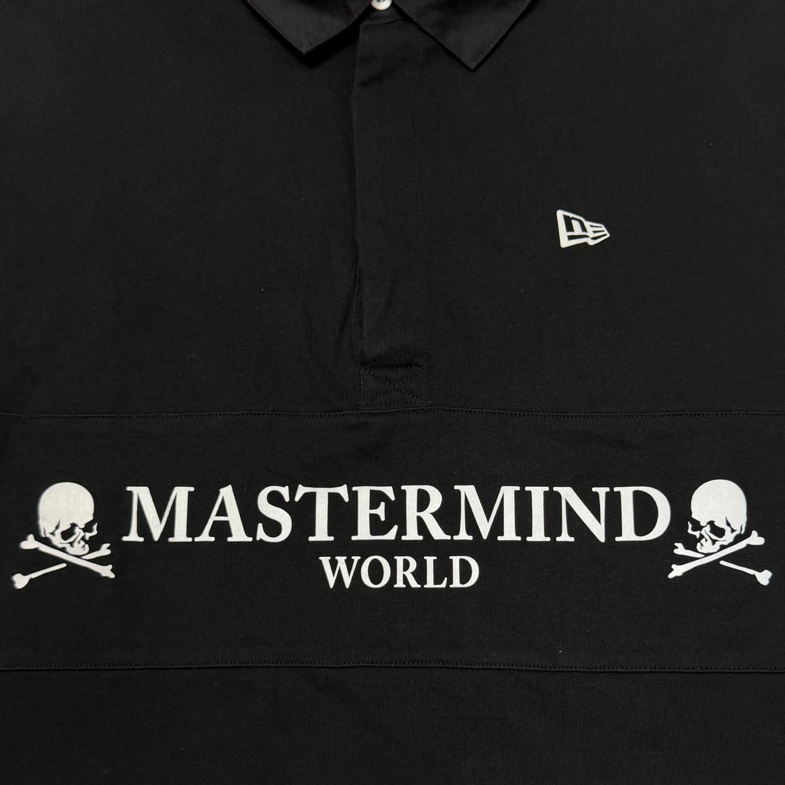 激レア　mastermind JAPAN　× マスターマインド十番　 ポロシャツ mastermind JAPAN × NEW ERA ラグビー長袖ポロシャツ 長袖 ポロシャツ