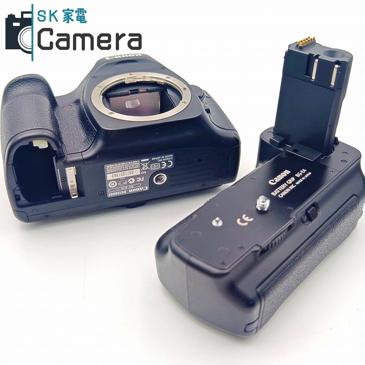 中古】 Canon EOS 5D BATTERY GRIP BG-E4 電池 CG-580 充電器付 