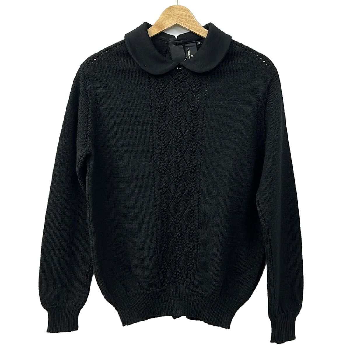 tricot COMMEdesGARCONS(トリココムデギャルソン) 長袖セーター サイズS レディース - 黒 バックボタン
