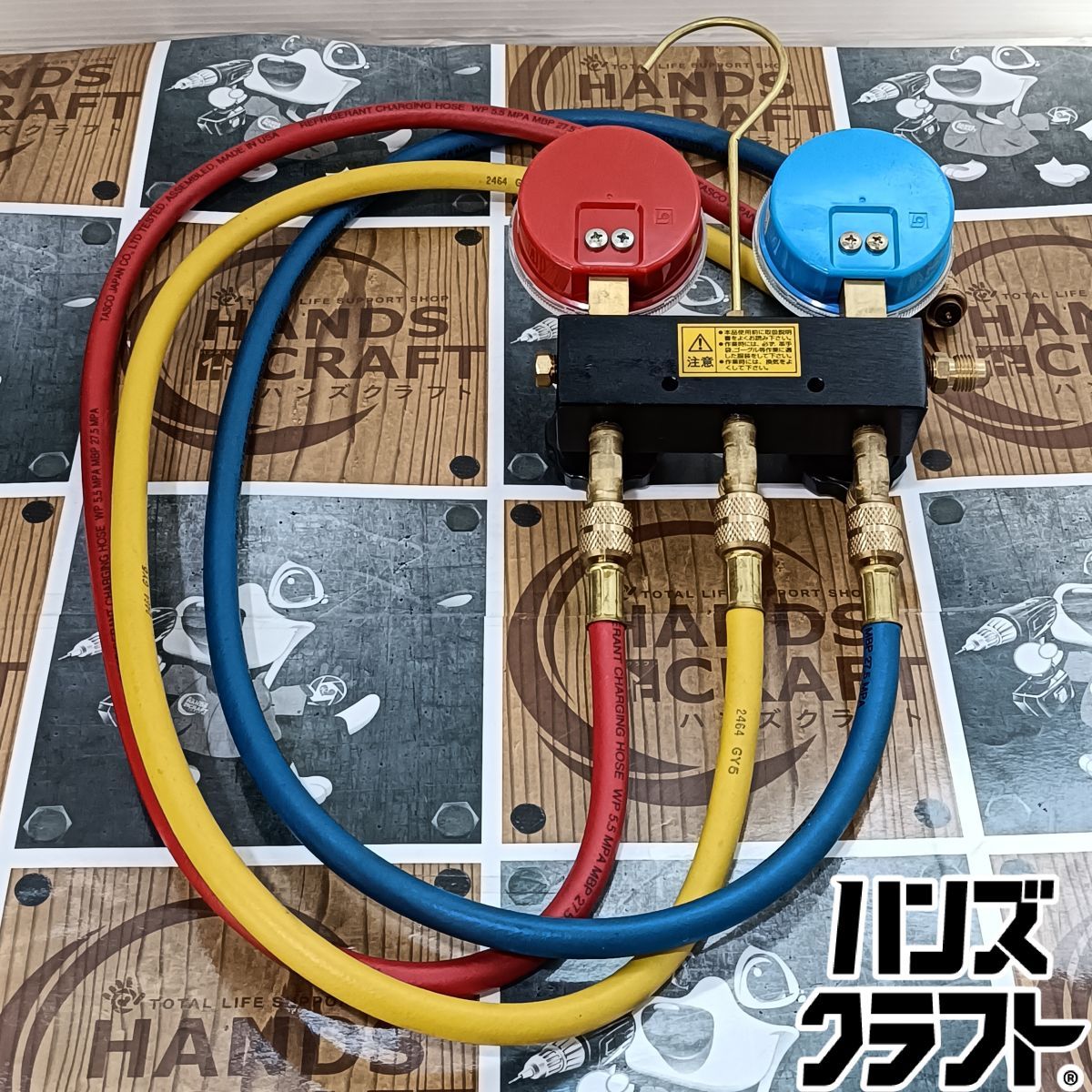 ☆ジャンク品 TASCO タスコ ゲージマニホールド 取説/ケース付(中古品 
