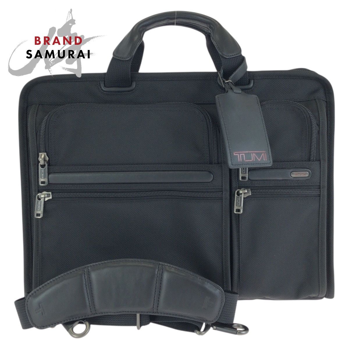 美品 TUMI トゥミ ALPHA 2way ブラック 黒 ガンメタ金具 ナイロン 26114D4 ビジネスバッグ ブリーフケース メンズ 602829【中古】