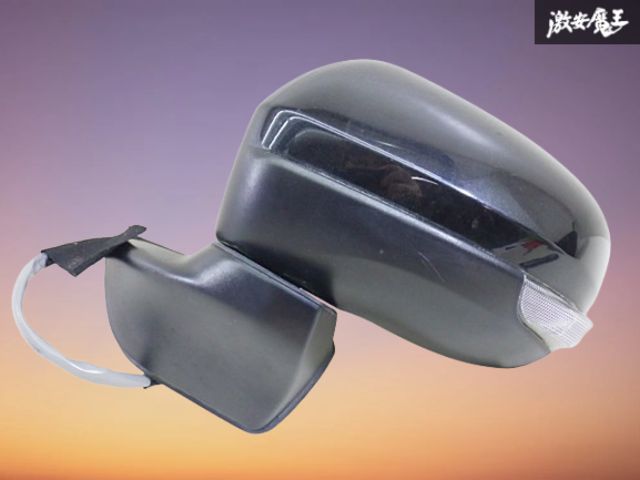 良品! ダイハツ 純正 LA150S LA160S ムーヴ ムーブ 後期 H29年式 ドアミラー 左 助手席側 10P 電動格納 X07 ブラックマイカM 黒 棚13-3