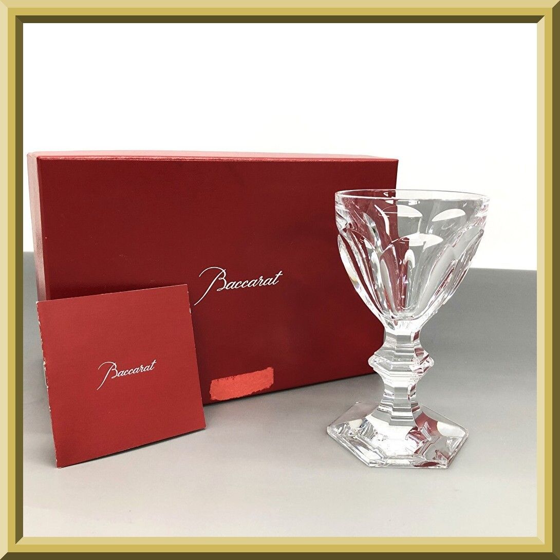 【極美品】ほぼ未使用 Baccarat バカラ Harcourt アルクール スモールワイングラス ワイングラス 容量約100ml ブランド 食器 洋食器 酒器 アルコールグラス 冷酒グラス 栞/箱付