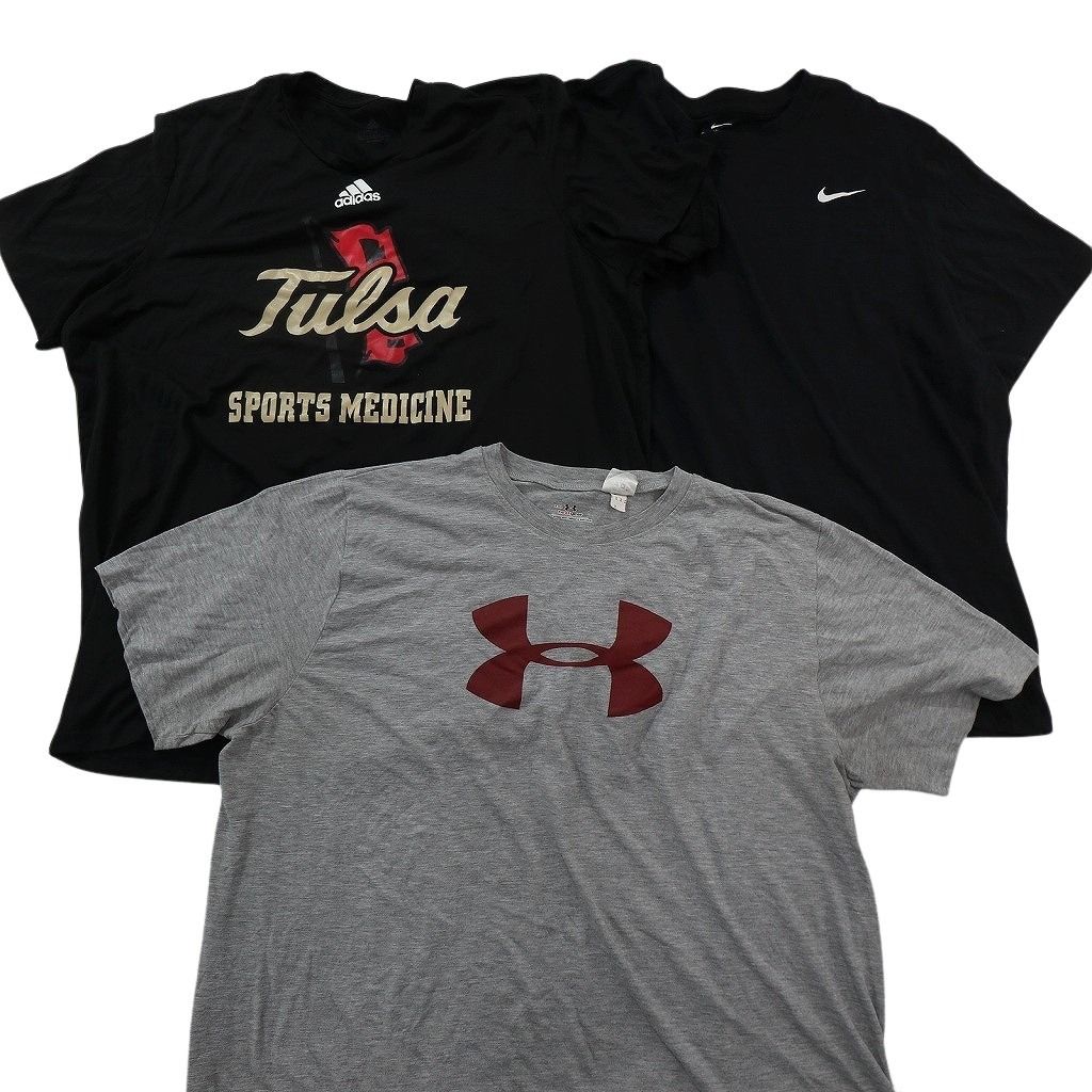 古着卸 まとめ売り ブランドMIX Tシャツ 15枚セット ( メンズ 2XL ) チャンピオン リーボック アディダス ジョーダン 中古 古着 NF2700