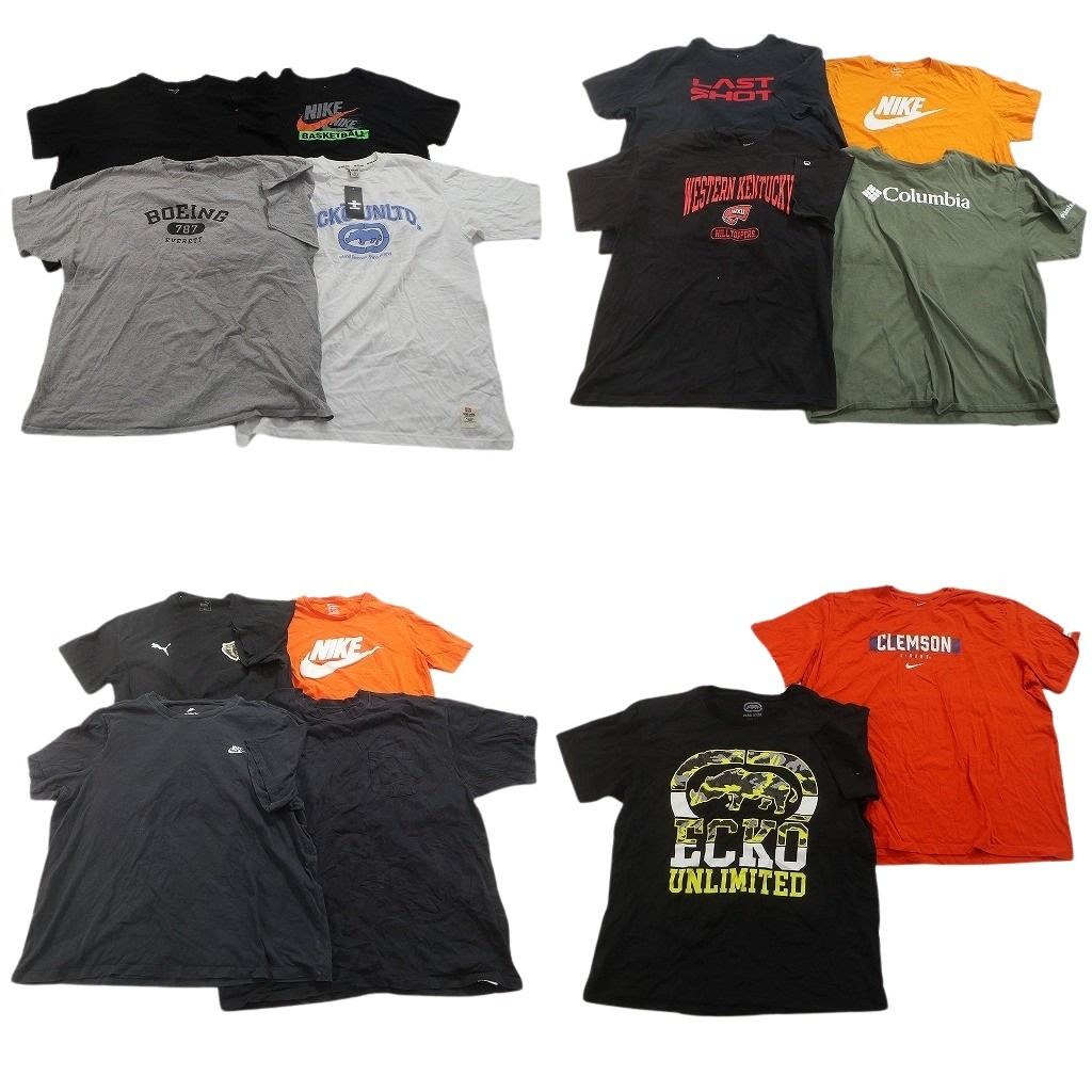 古着卸 まとめ売り ブランドMIX Tシャツ 14枚セット ( メンズ 3XL/4XL ) コロンビア エコーアンリミテッド ディッキーズ 中古 古着 NF2816