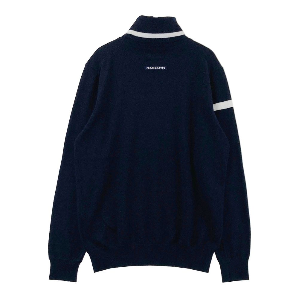 サイズ：0 PEARLY GATES パーリーゲイツ  タートルネック ニットセーター  ネイビー系 [240101714099] ゴルフウェア レディース ストスト サイズ：0 PEARLY GATES パーリーゲイツ タートルネック ニット