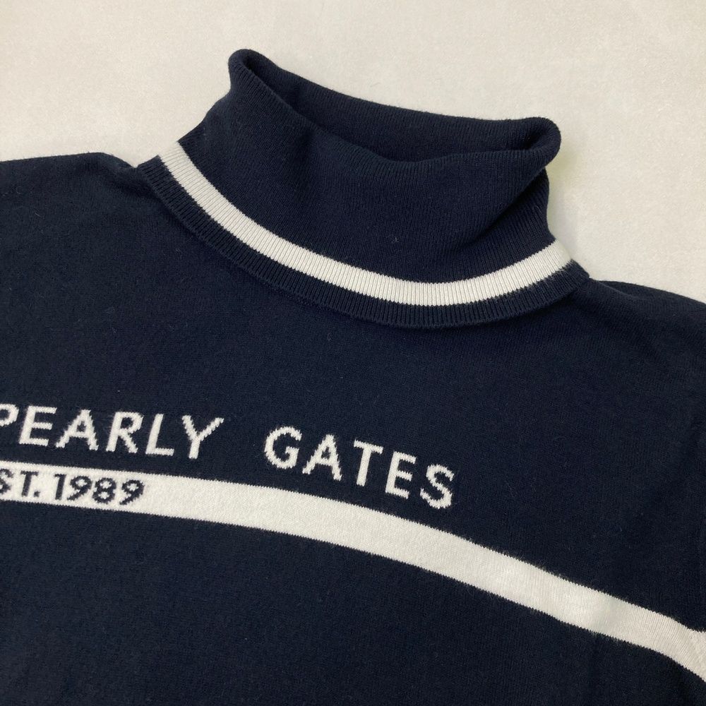 サイズ：0 PEARLY GATES パーリーゲイツ タートルネック ニット