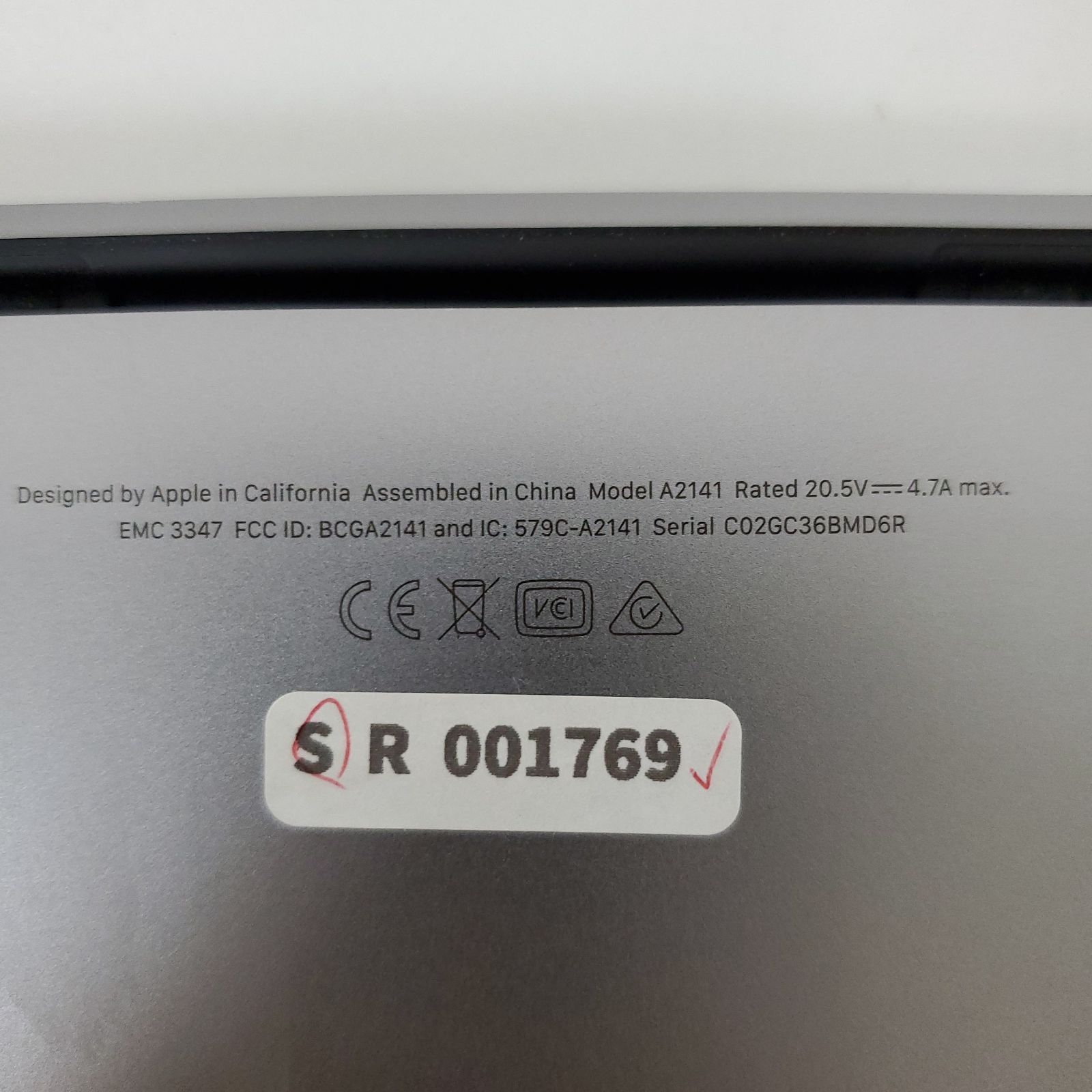 大容量！マックブックプロ・Apple Macbook Pro A2141（16インチ 2019 