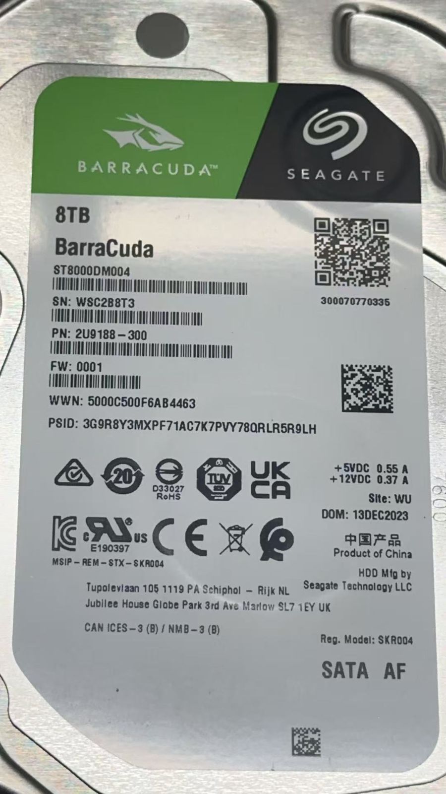Seagate BarraCuda 8TB ST8000DM004 ジャンク - メルカリ