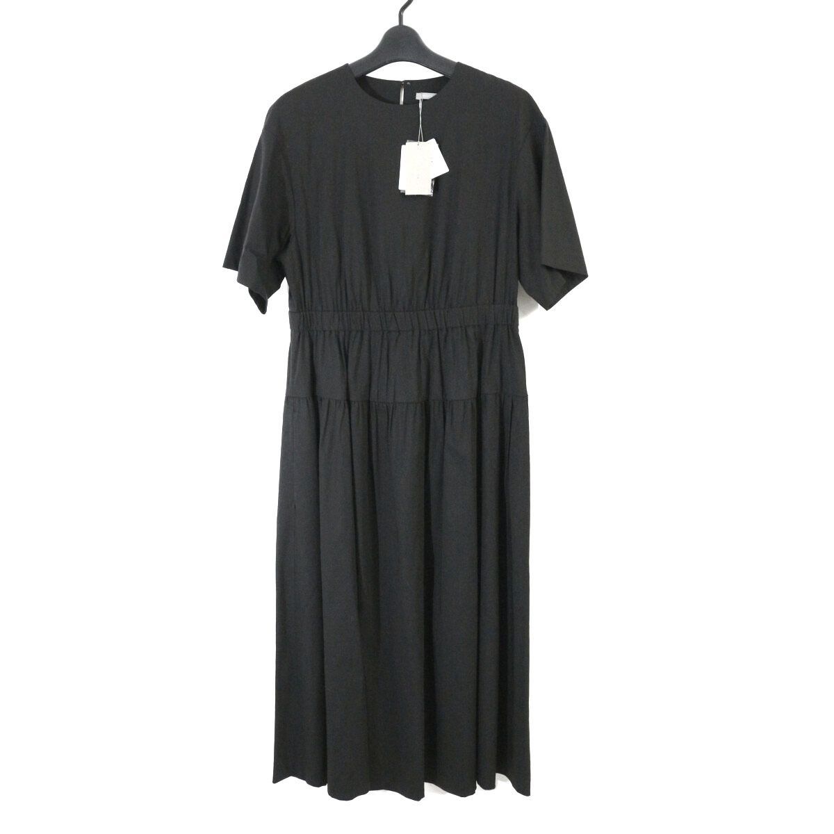 theory luxe セオリーリュクス 23SS Crisp Linen Aprie リネンレーヨンショートスリーブワンピース 38 03-3105528