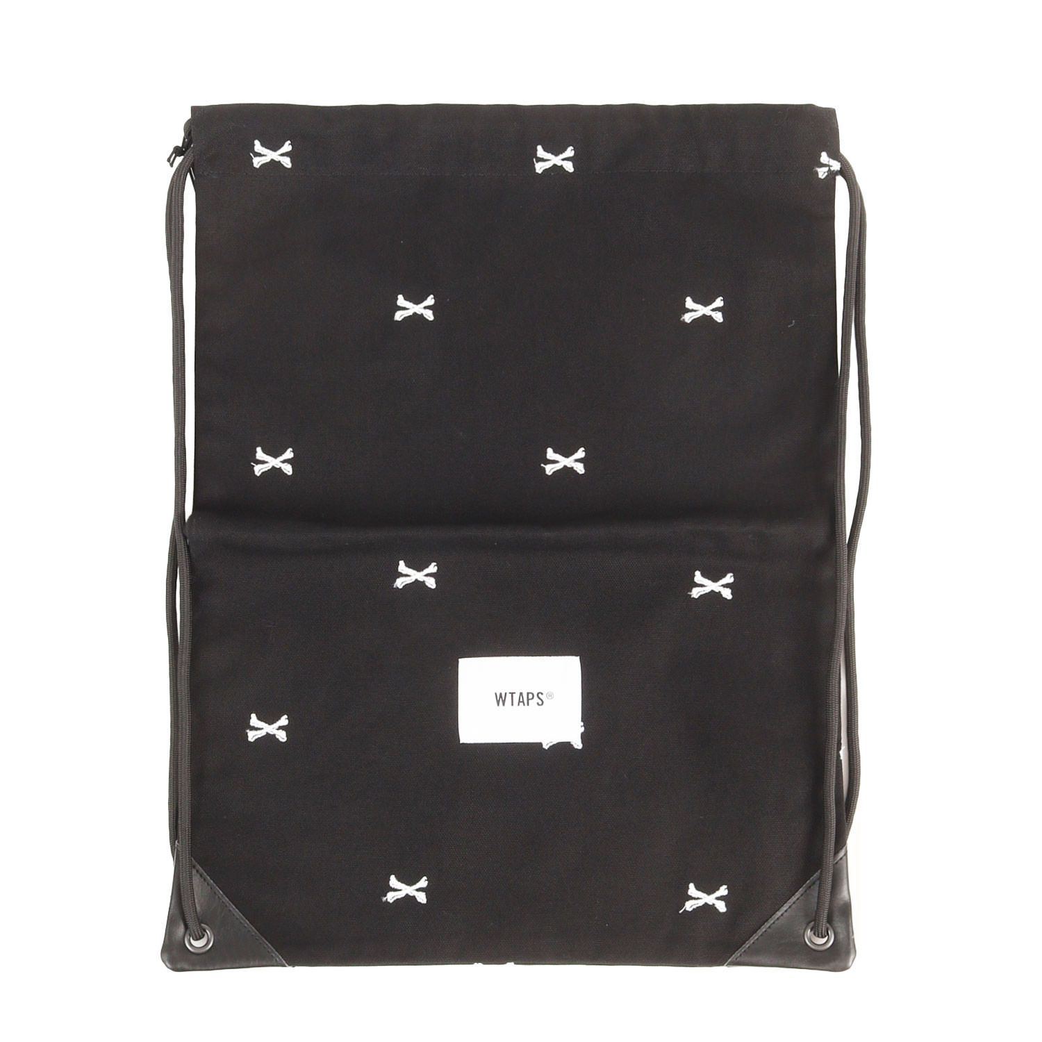 【新品】WTAPS ダブルタップス バッグ ブラック 黒 | 22SS クロスボーン柄 ナップサック (THIEVERY / BAG / COTTON) | ブランド カバン ファッション アイテム【メンズ】 新品】WTAPS ダブルタップス バッグ ブラック 黒 | 22SS クロスボーン