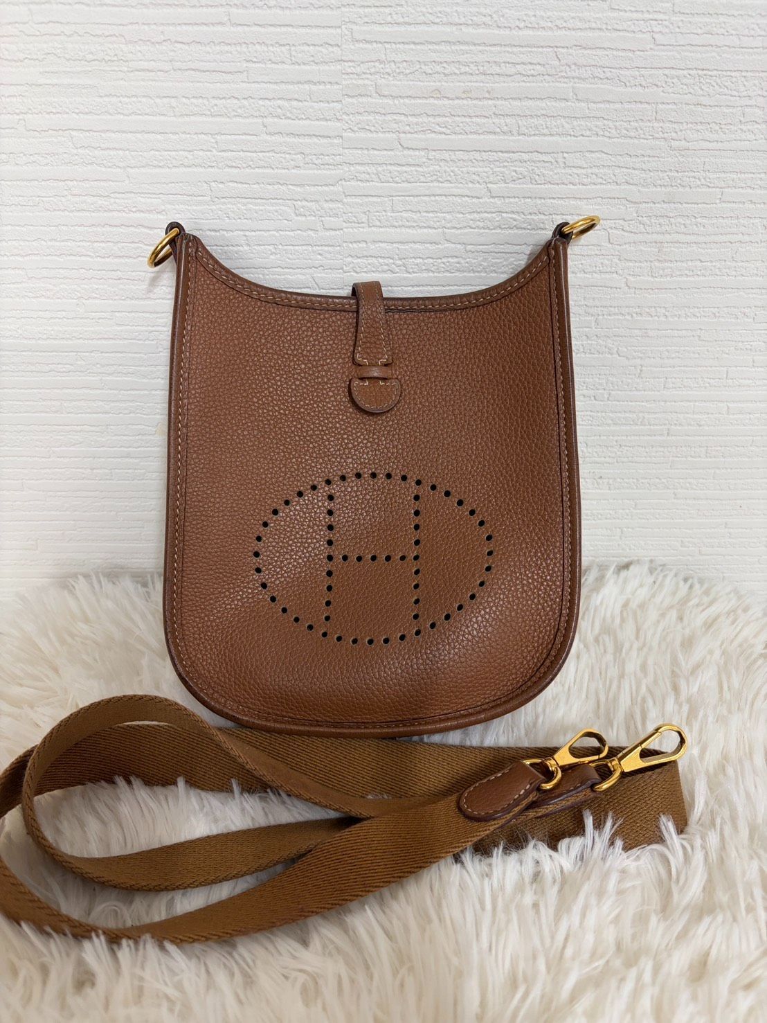 中古美品正規品　HERMES エヴリン TPM ショルダーバッグ