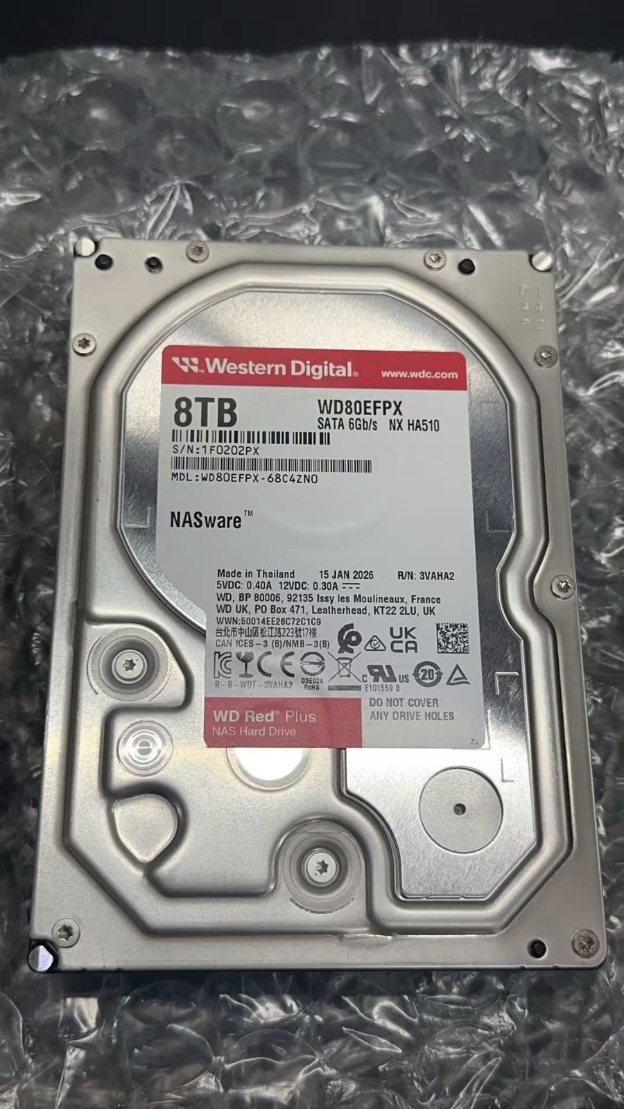 WD Red Plus 8TB HDD ジャンク品 WD80EFPX - メルカリ