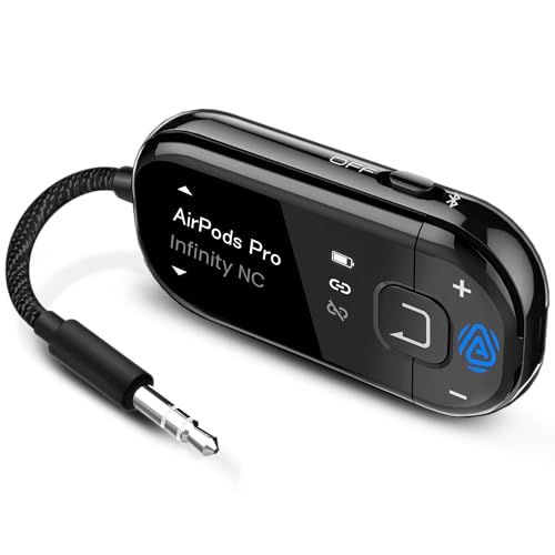 【新品】Avantree Voyager - 最新Auracast & Bluetooth 5.4 トランスミッター 飛行機用 OLEDディスプレイ搭載 aptX Adaptive対応 Qualcommチップ搭載 AirPods/ワイヤレスヘ 18d05be7