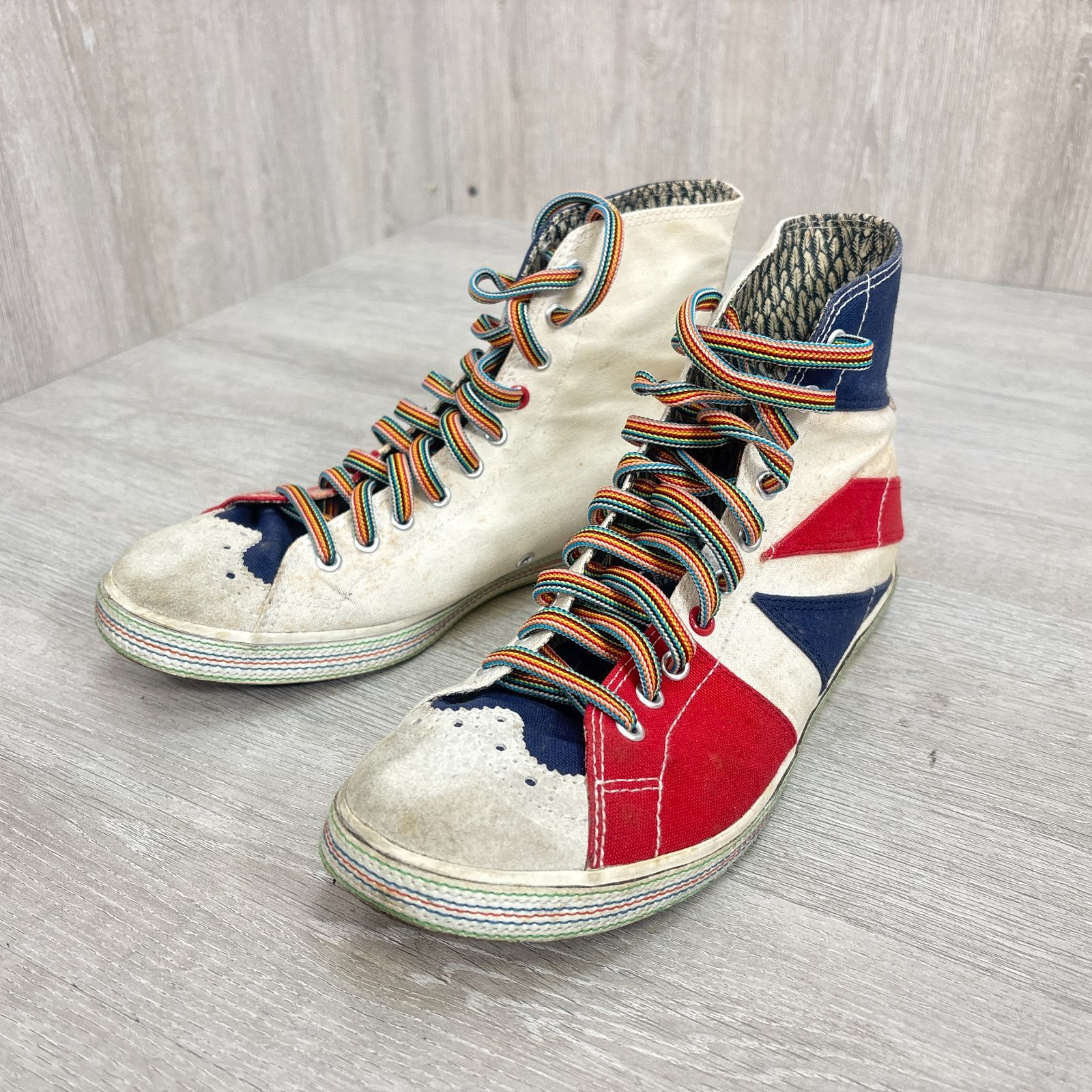 Paul Smith ポールスミス ユニオンジャック柄 ハイカットスニーカー 靴 
