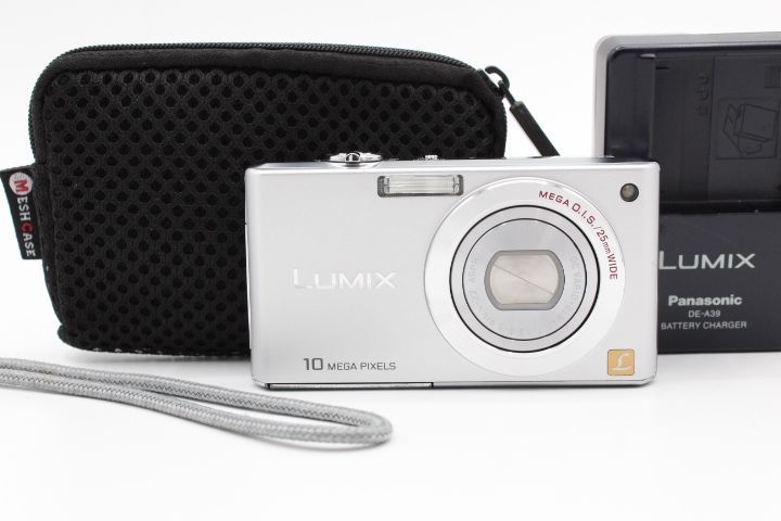 【美品】Panasonic パナソニック デジタルカメラ LUMIX ルミックス FX37 シェルホワイト DMC-FX37-W #LE2028302