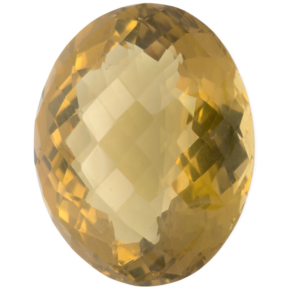 QU140.609ct レモン クォーツ 水晶 ルース Loose ルース イエロー 鑑別書付き【♀】【S】【レディース】★■617659【中古】