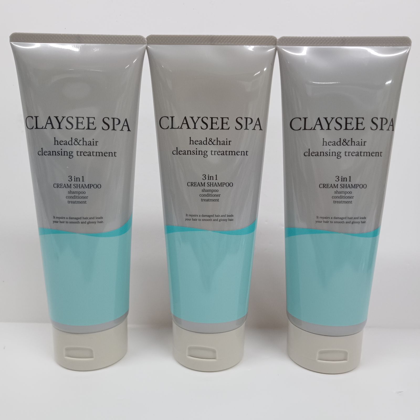 E1365 CLAYSEE SPA クレイシースパ ヘッド&ヘアクレンジングトリートメント 200g 計3点セット