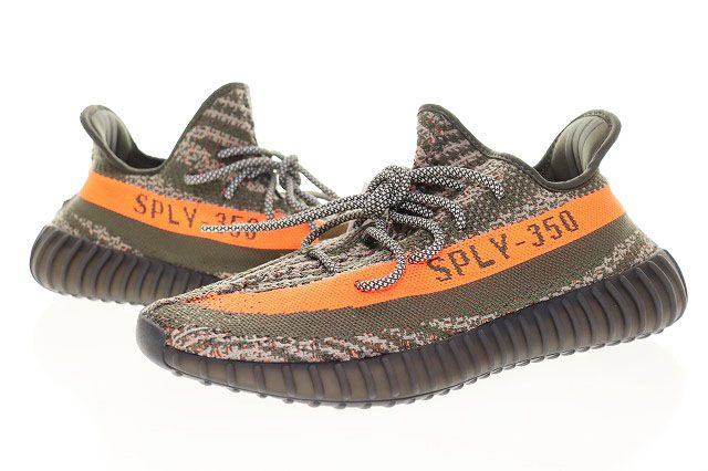 アディダス adidas YEEZY BOOST 350 V2 CARBON BELUGA HQ7045 28cm イージー ブースト カーボン ベルーガ ローカット スニーカー グレー 【ブランド古着ベクトル】【中古】☆AA★▲■260616