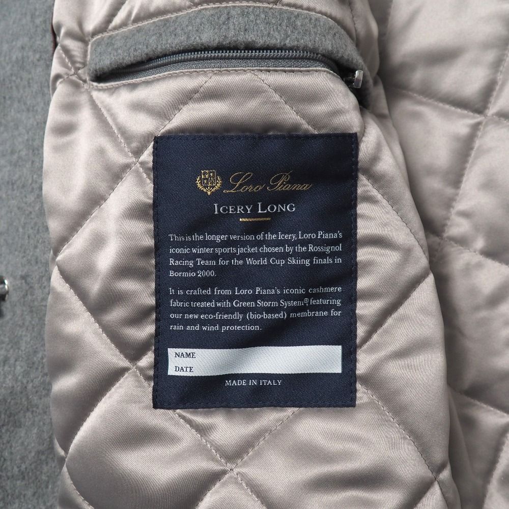 □美品□2024AW□Loro Piana ロロピアーナ Icery Long Jacket コート