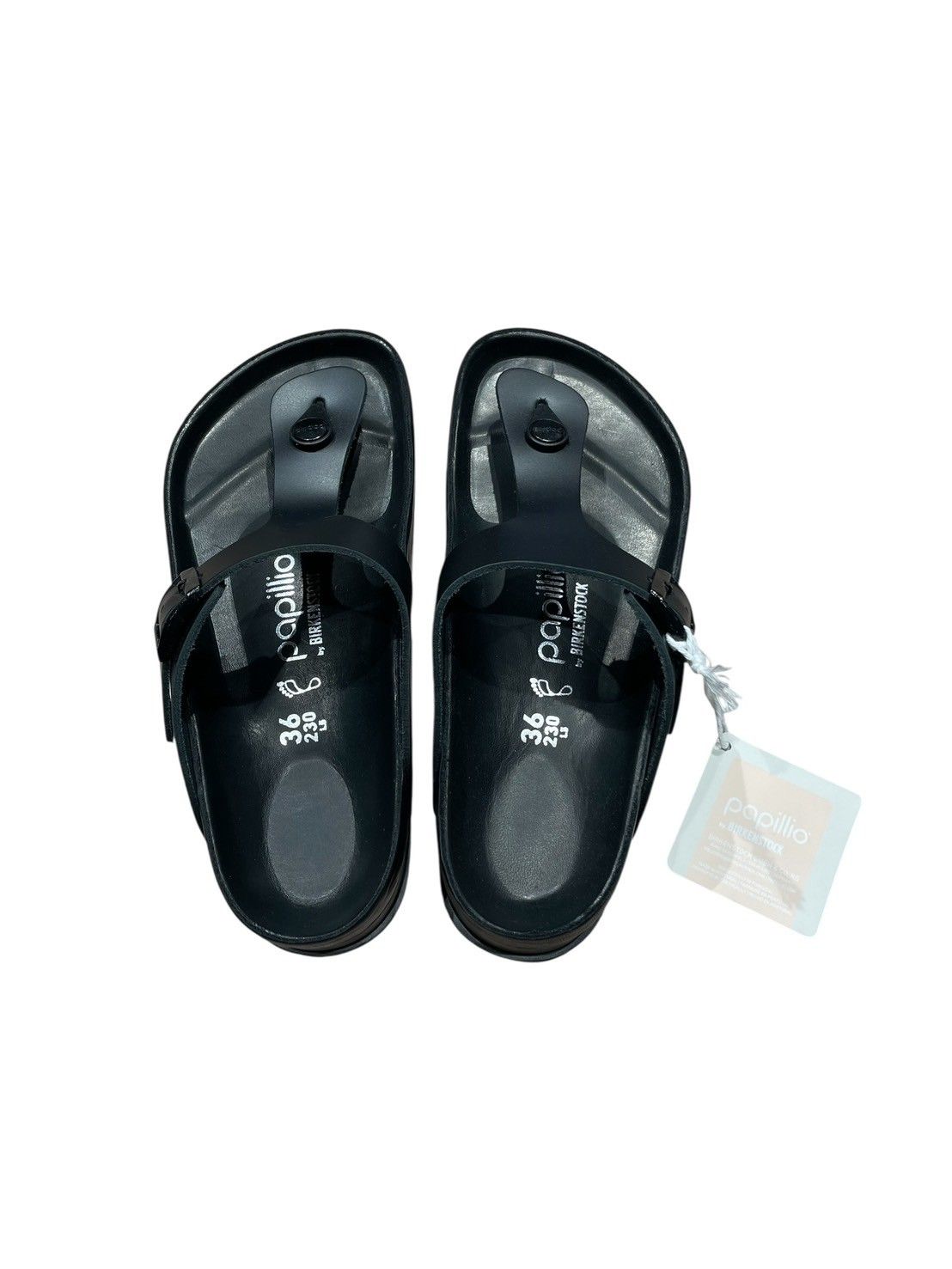 Papillio BIRKENSTOCK (パピリオビルケンシュトック) ◯ ② 24093410006310 ＊GIZEH FLEX PLATFORM レディース ブラック 23.0cm