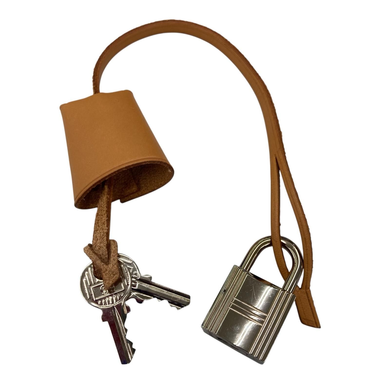 186000 現状品 HERMES エルメス クロシェット カデナ キー ブラウン系