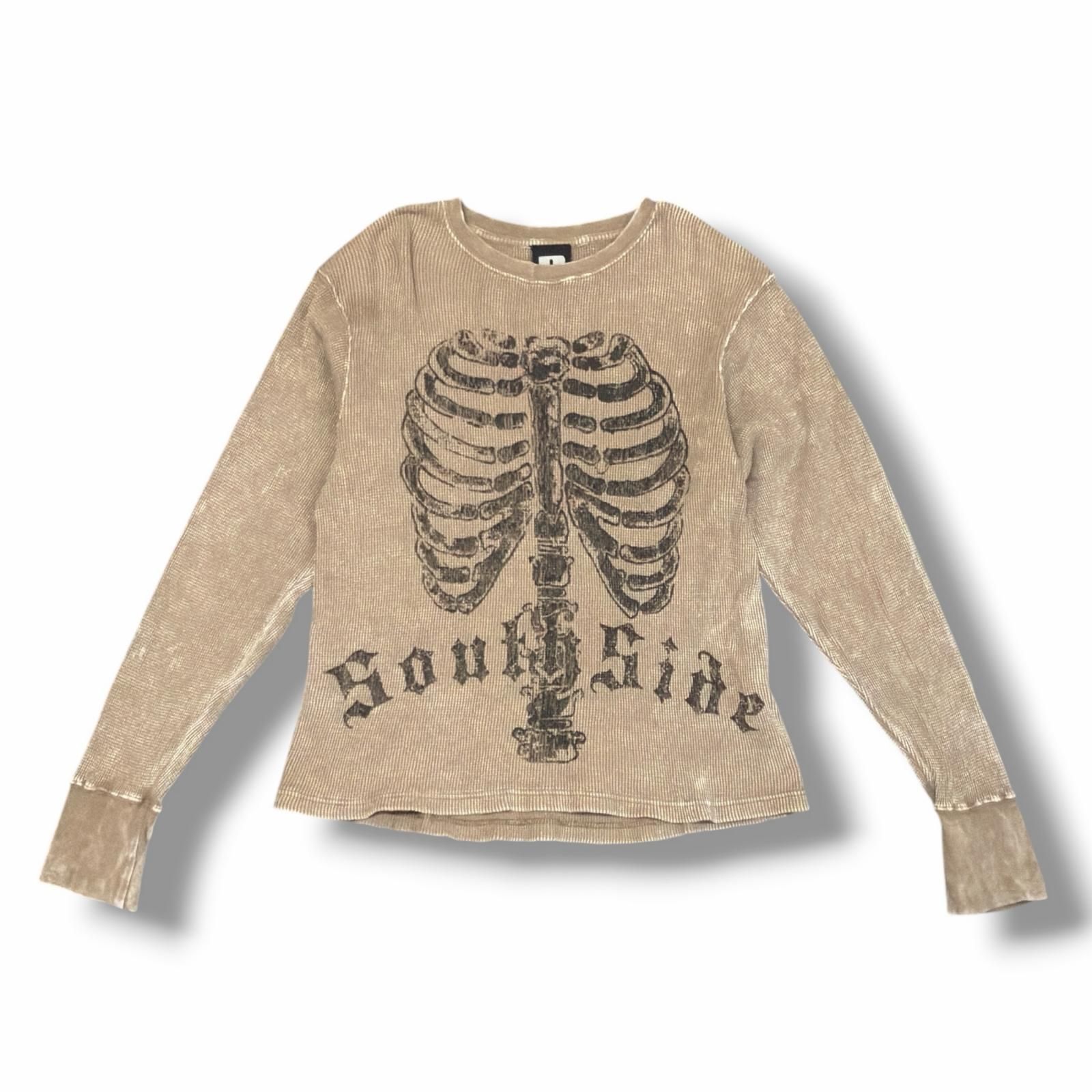 BREATH 25SS NATURAL BORN WAFFLE LS TE ナチュラルボーンワッフル長袖Tシャツ サーマルカットソー BADHOP バッドホップ ラッセル ブレス BR25SS-C5008 ブラウン系 M （18563M）