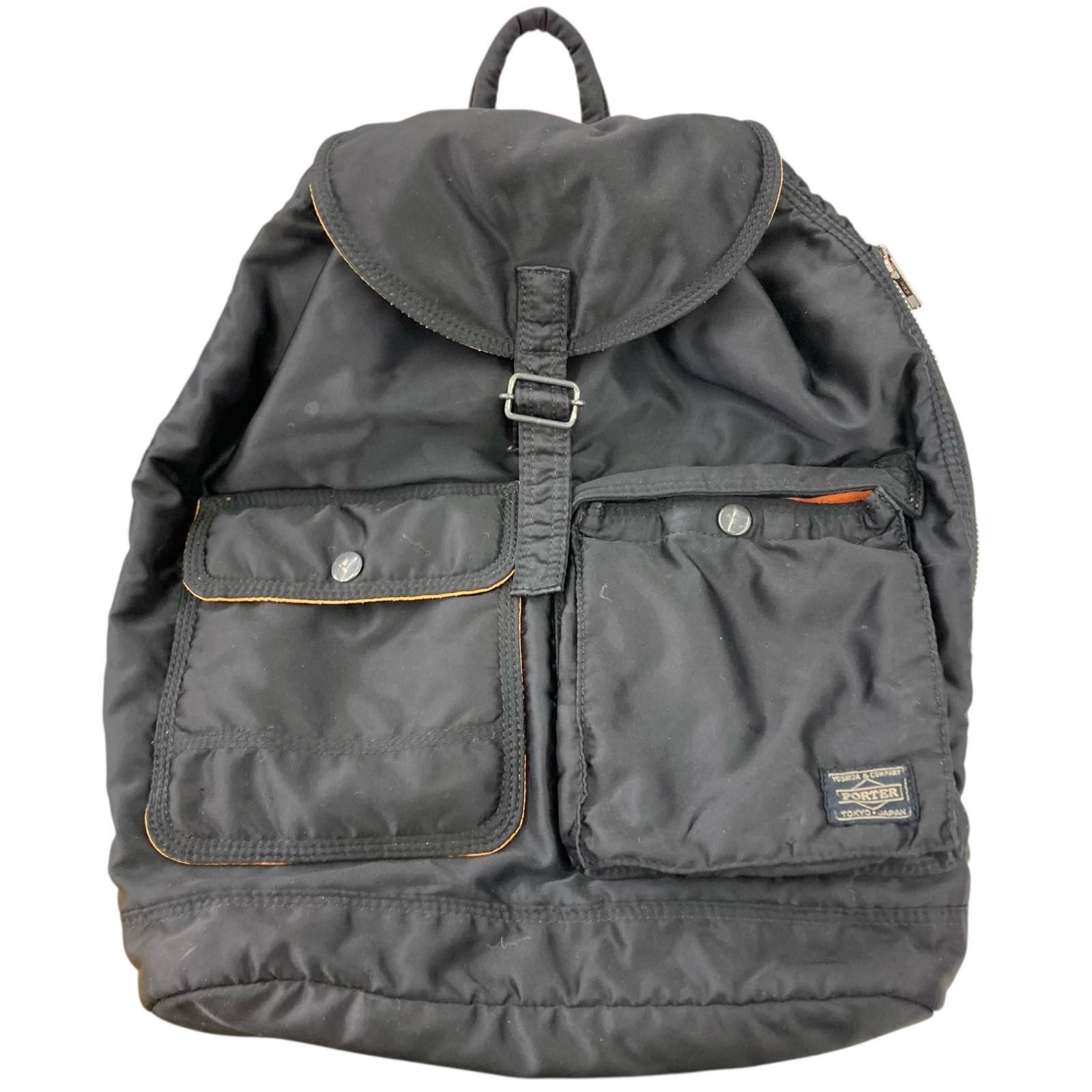 186005 現状品 PORTER ポーター リュック バックパック ナイロン ダブルポケット
