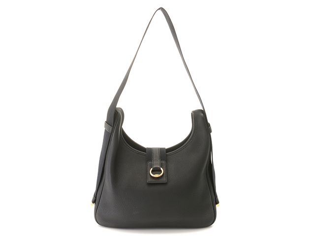 HERMES エルメス サコ ショルダーバッグ トリヨンクレマンス ブラック/GP V刻印刻印 レディース【中古】472