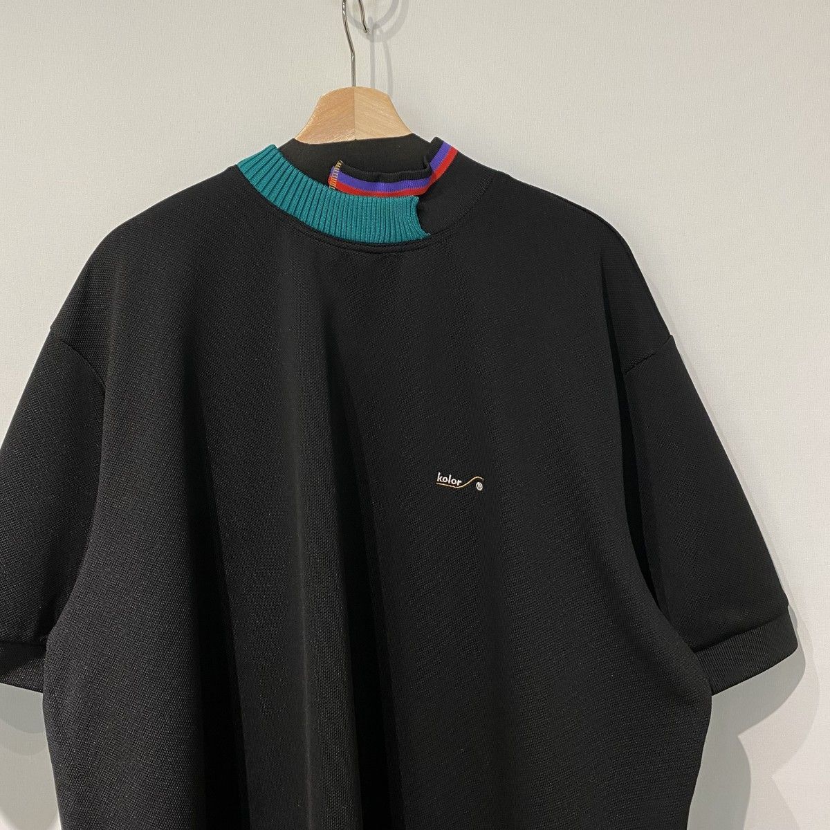 KOLOR PE 鹿の子 CUTSEW オーバーサイズポロTシャツ 22SCM-T04202