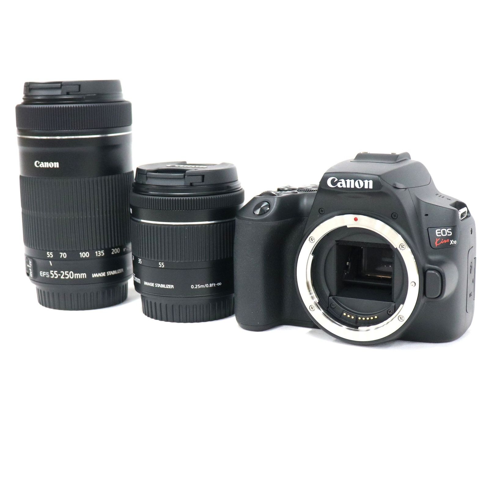 Canon 一眼レフカメラ EOS Kiss X10 ダブルズームキット ブラック eos 