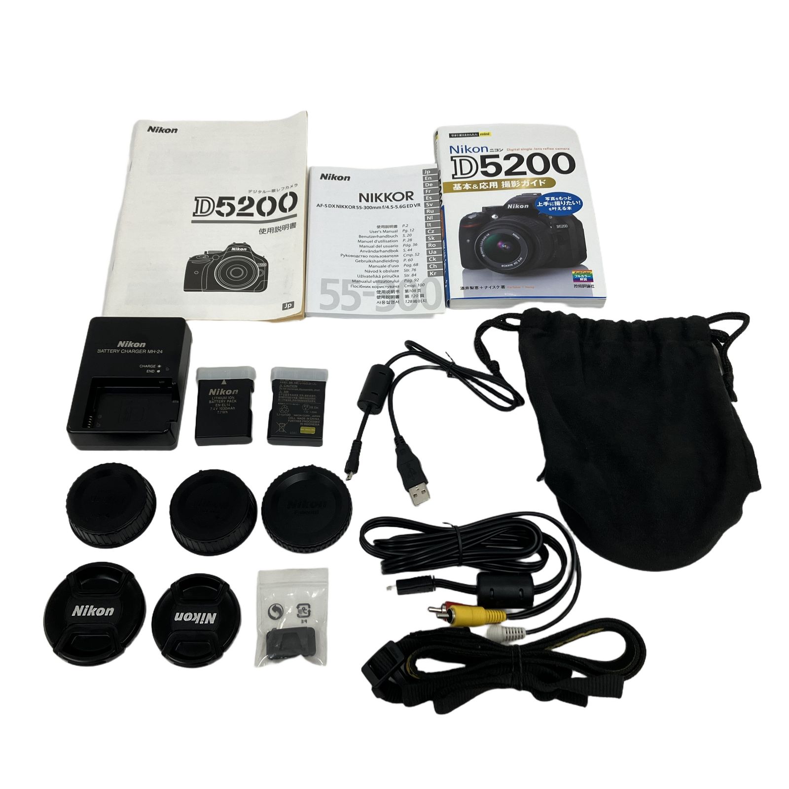 Nikon D5200ダブルレンズセット(18-55mm&55-300mm) Nikon D5200 ダブルズームキット DX AF-S NIKKOR 18-55mm/55-300mm VR