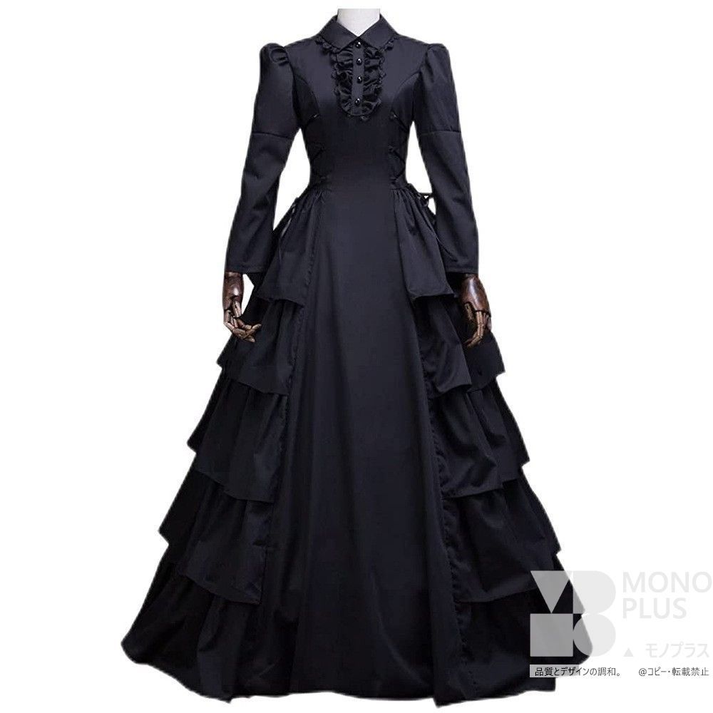 レトロゴシックドレス ステージ演出コスプレ衣装 CS616P139
