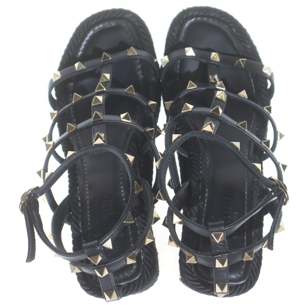 VALENTINO (ヴァレンティノ) ロックスタッズ ウェッジソールサンダル