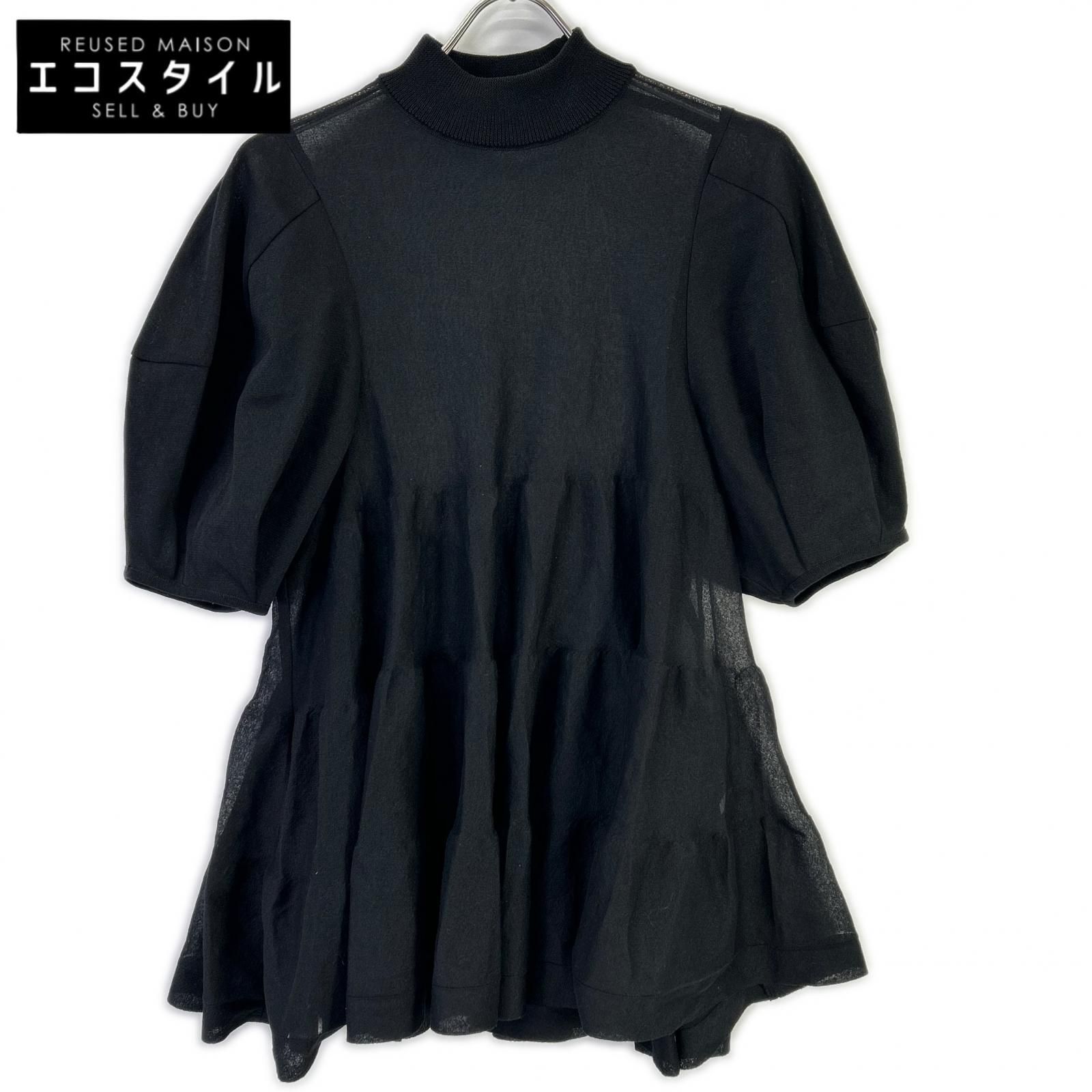 ADORE　アドーア　531-3270718 ブラック シアーティアードニット　38