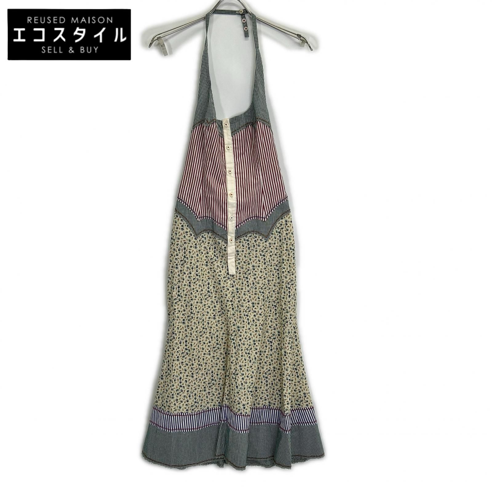 DSQUARED2　ディースクエアード　72CT034 マルチカラープリント ホルターネックドレス ワンピース　38