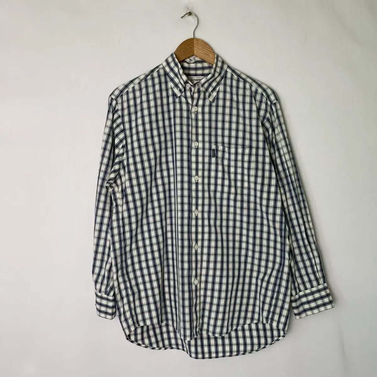 バーバリー ヴィンテージ CHECK シャツ 長袖 シャツ メンズ M ナード룩