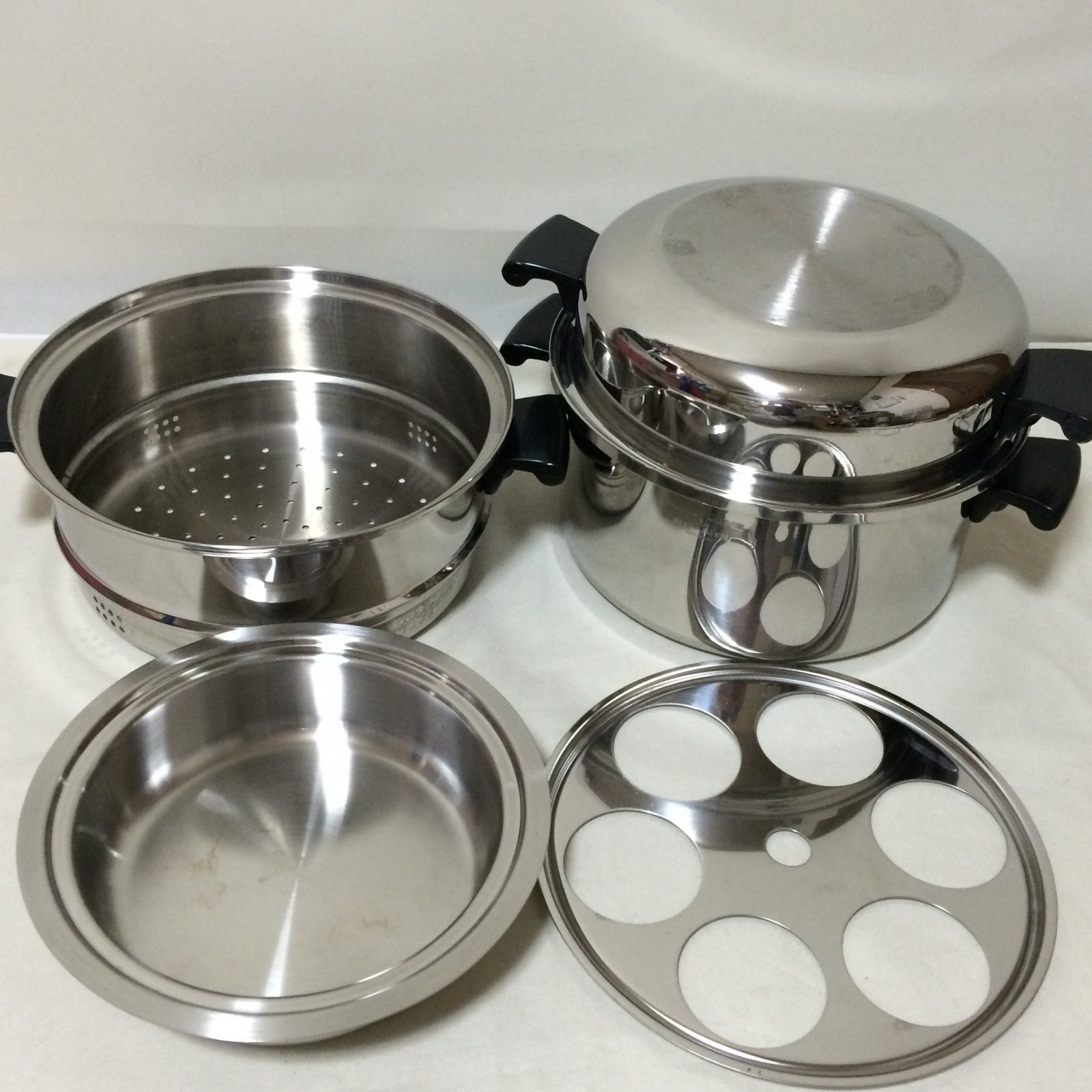 I364 Amway アムウェイ クィーン 6L シチューパン セット 鍋 蒸し器