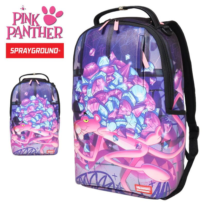 スプレーグラウンド リュックサック SPRAY GROUND バックパック リュック 鞄 大容量 28L メンズ レディース ブランド 大きいサイズ おしゃれ おすすめ 人気 ピンクパンサー sprayground258 ピンク