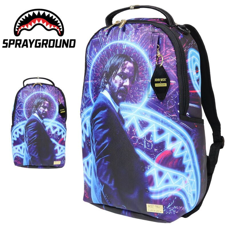 スプレーグラウンド リュックサック SPRAY GROUND バックパック リュック 鞄 大容量 28L メンズ レディース ブランド 大きいサイズ おしゃれ おすすめ 人気 JOHN WICK sprayground252 パープル