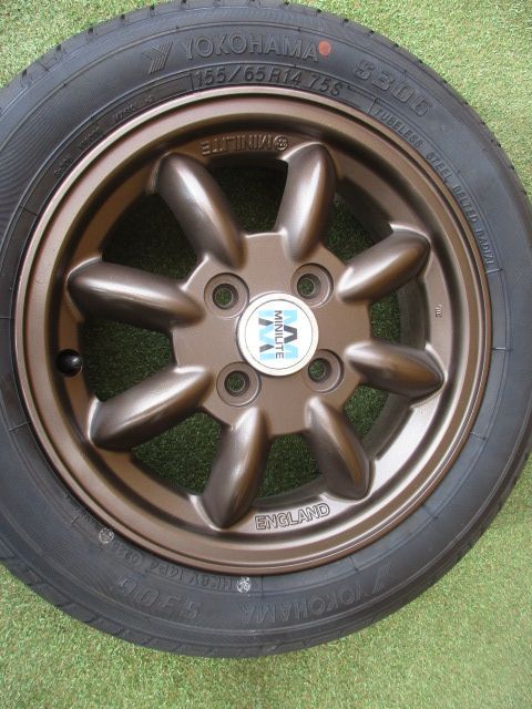 【中古】　送料込み ミニライト　ハブ５４mm　155/65R14　ラヂアルタイヤ４本　キャンバス　スペーシア　タント　ムーヴ　エブリィ　アトレー　ワゴンR