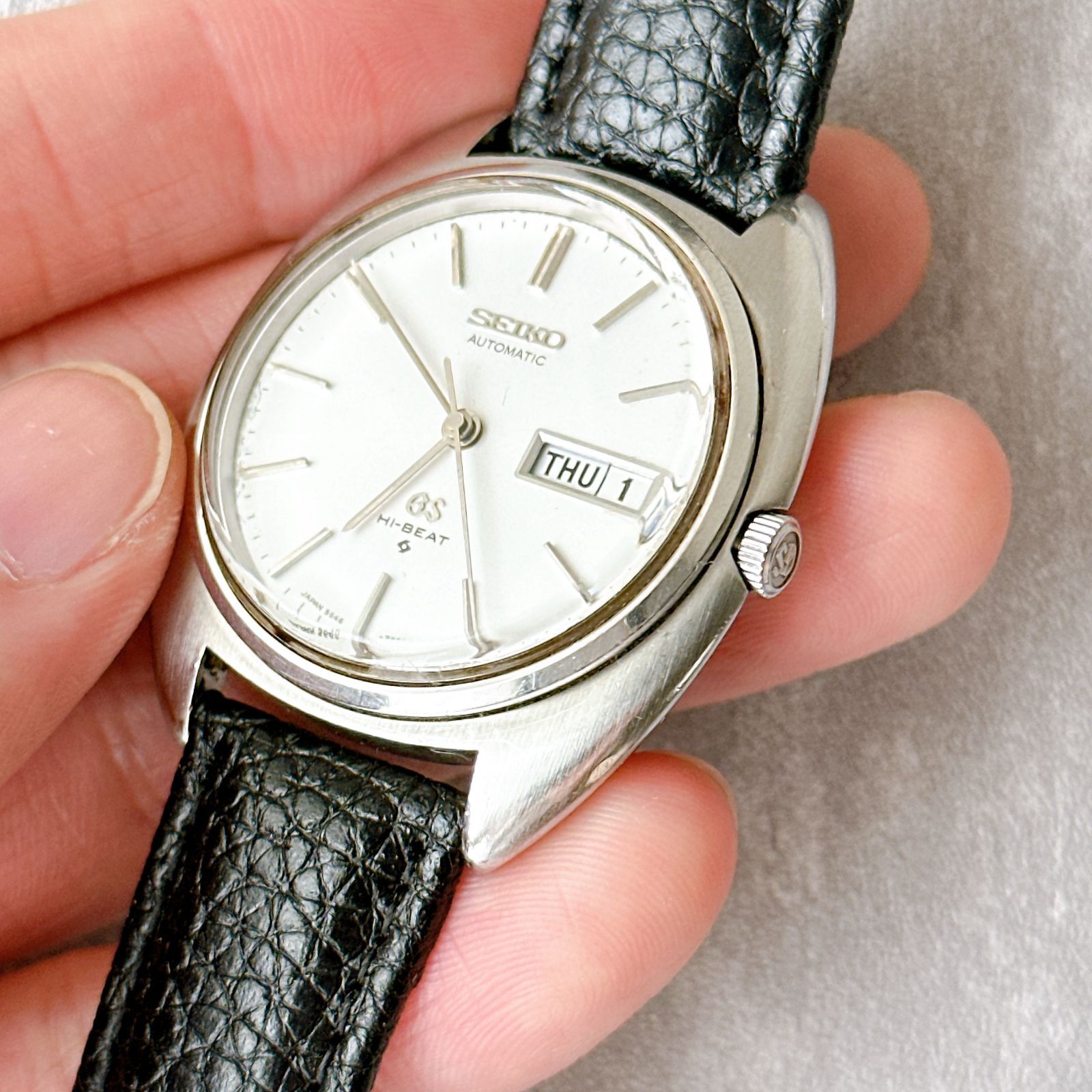 グランドセイコー　5646-7000 自動巻き　ハイビート　メンズ　メダリオン SEIKO GS グランドセイコー 5646-7000 ハイビート 自動巻 56GS