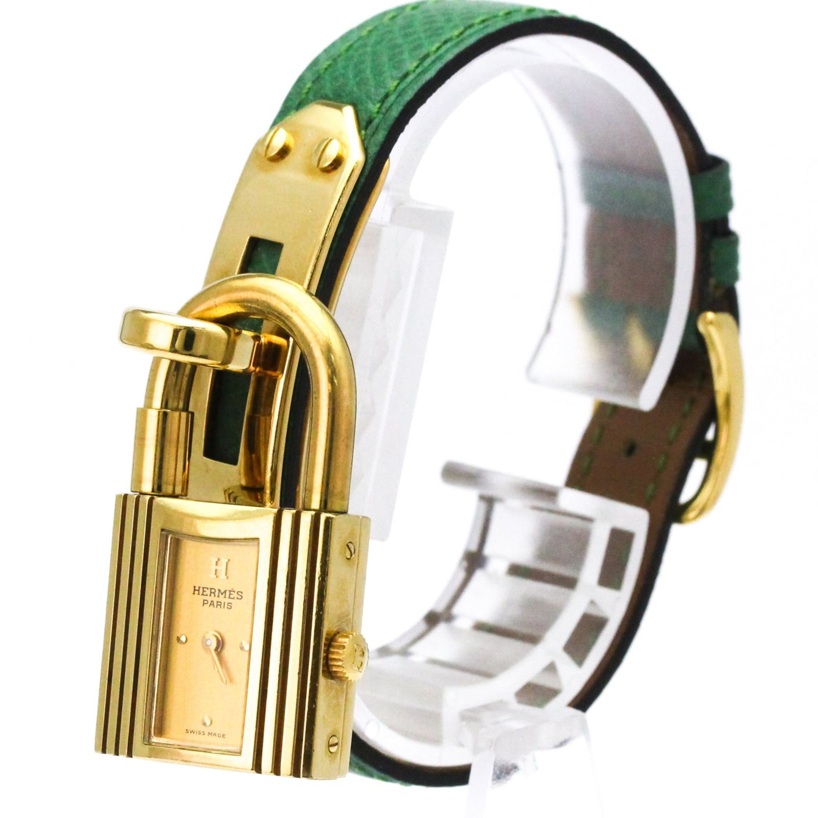 エルメス (HERMES) ケリーウォッチ ゴールドプレート レザー クォーツ レディース 時計