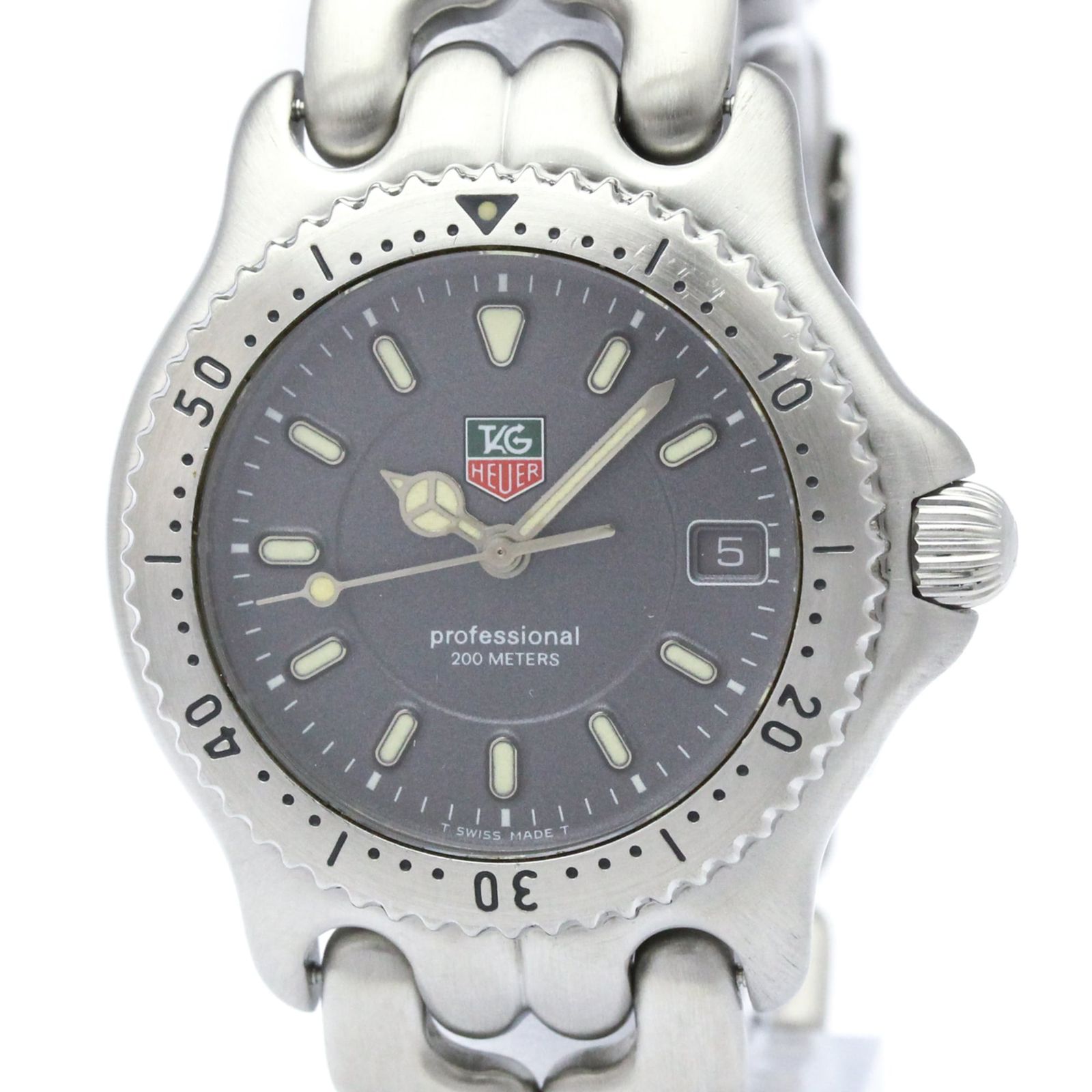 タグホイヤー (TAG HEUER) セル プロフェッショナル 200M ステンレススチール クォーツ ボーイズ 時計 WG1213 (外装仕上げ済み)