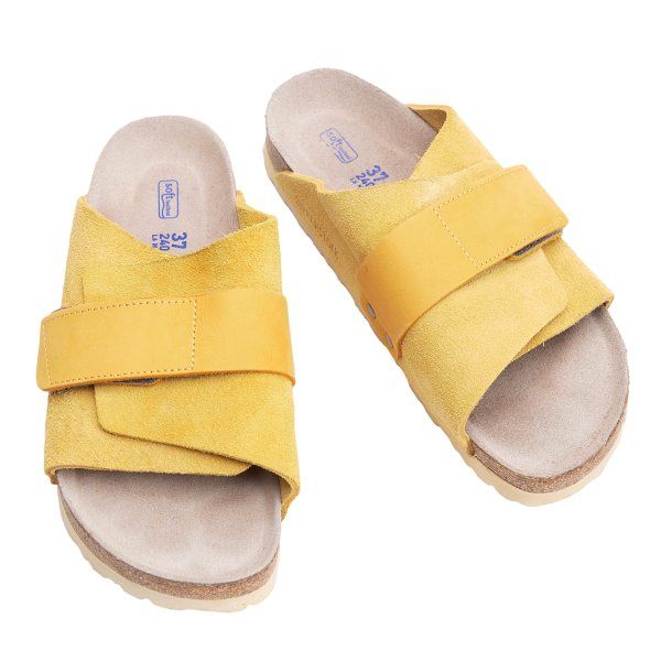ビルケンシュトックBIRKENSTOCK Kyoto スウェードサンダル マスタード24