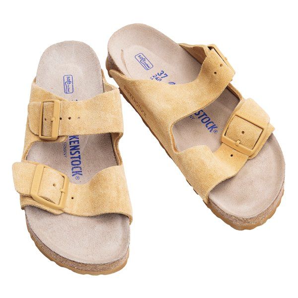 ビルケンシュトックBIRKENSTOCK Arizona スウェードサンダル ベージュ24