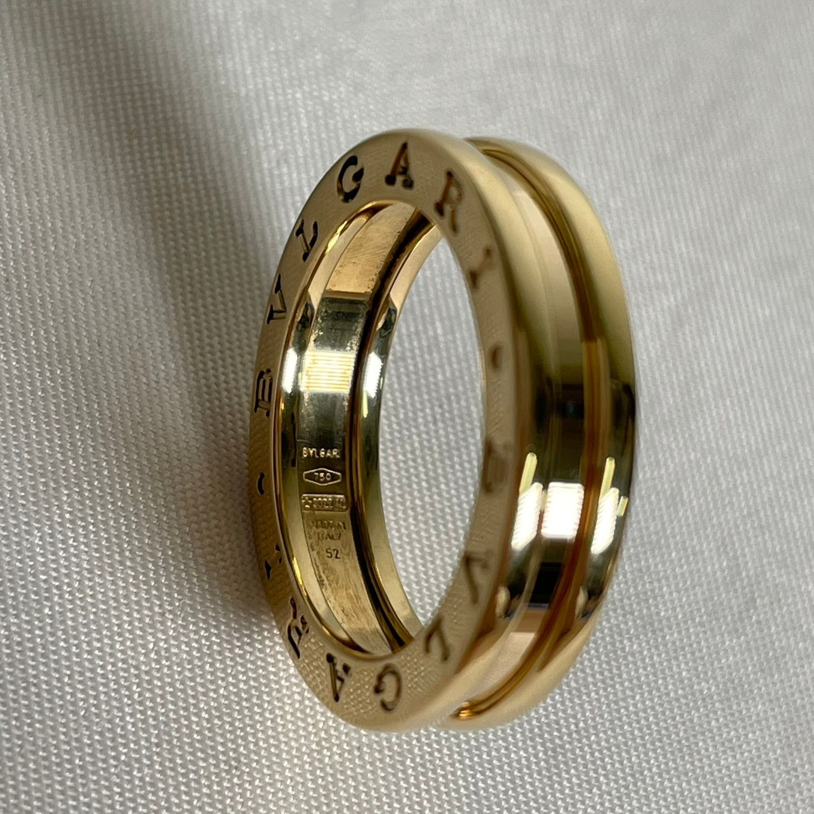 BVLGARI ブルガリ B-zoro1 ビーゼロワン リング 52 K18 約12号 総重量 