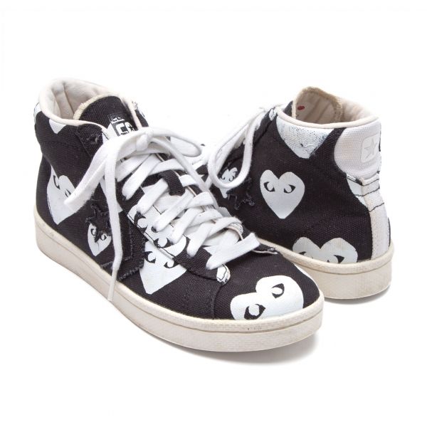 プレイ コムデギャルソン×コンバースPLAY COMME des GARCONS×CONVERSE PRO LEATHER ハイカットスニーカー 黒23 7,921円