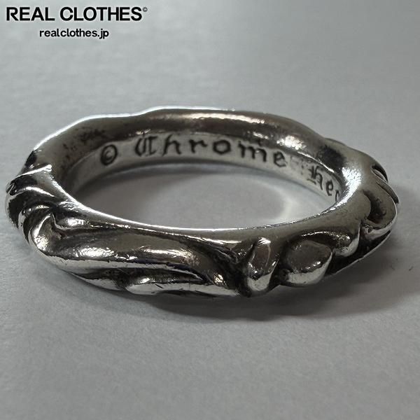 CHROME HEARTS/クロムハーツ SCRL BAND/スクロールバンド リング 15号